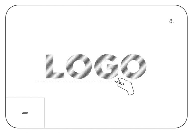 montáž 3D loga, Podrobný postup, ako správne nalepiť 3D logo